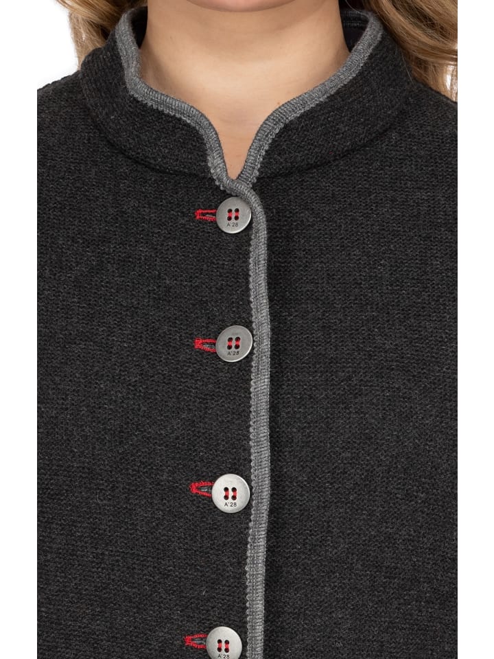 Almgwand Strickjacke STANSKOGEL in anthrazit günstig kaufen