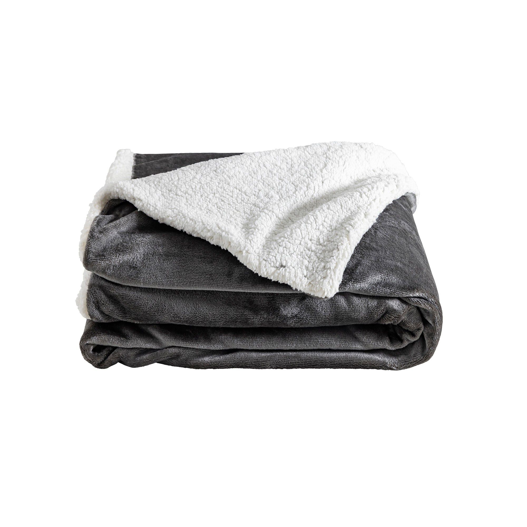 Couverture double face polaire et sherpa