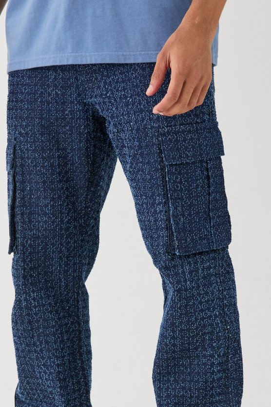 Lockere zerrissene Cargo-Jeans