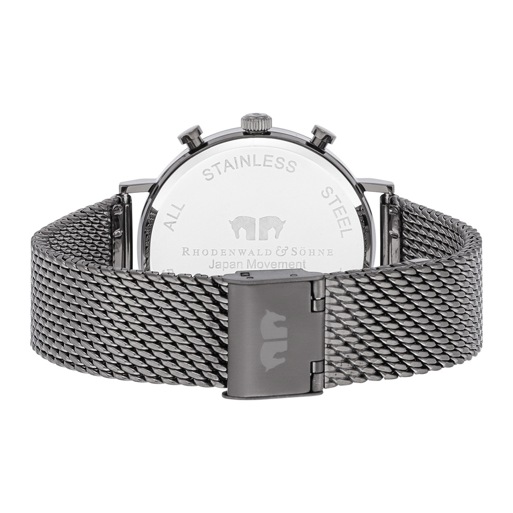 Rhodenwald & Söhne Chronographe Arakon en Gris Acier inoxydable en Gris Montre