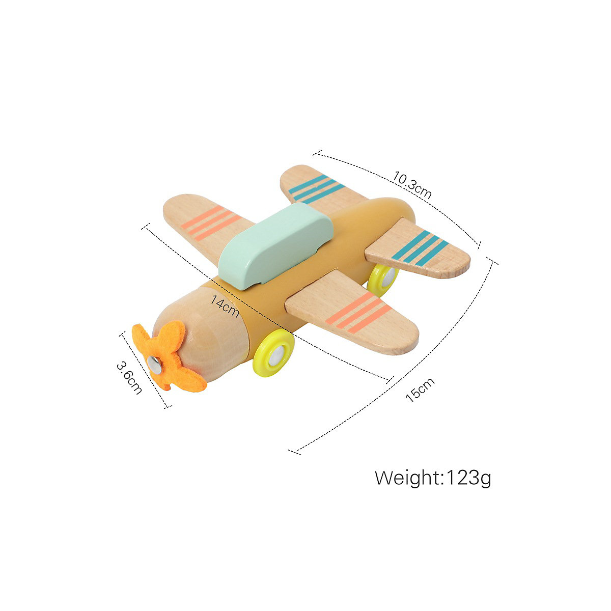 Kreatives kleines Flugzeugspielzeug aus Holz für Kinder Gleitspielzeug Modellmaschine Kinder Lernspielzeug Denkspiele