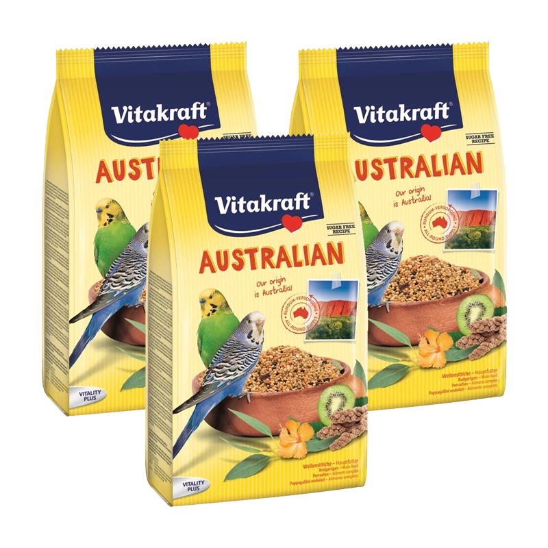 Vitakraft Hauptfutter Vitakraft Heimatfutter Australian Sittich 3x800 g