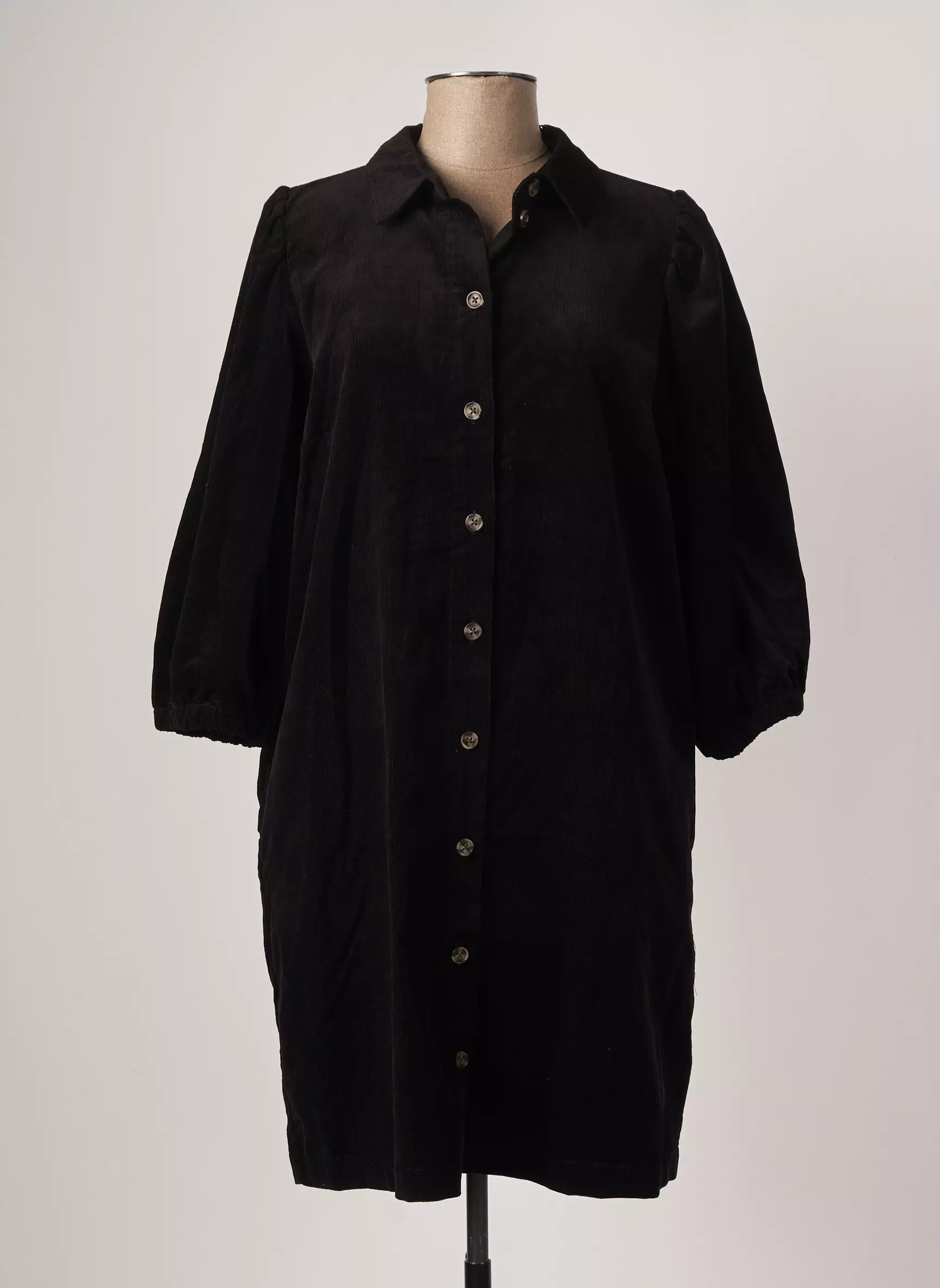 Kaffe Robes Mi Longues Femme couleur noir