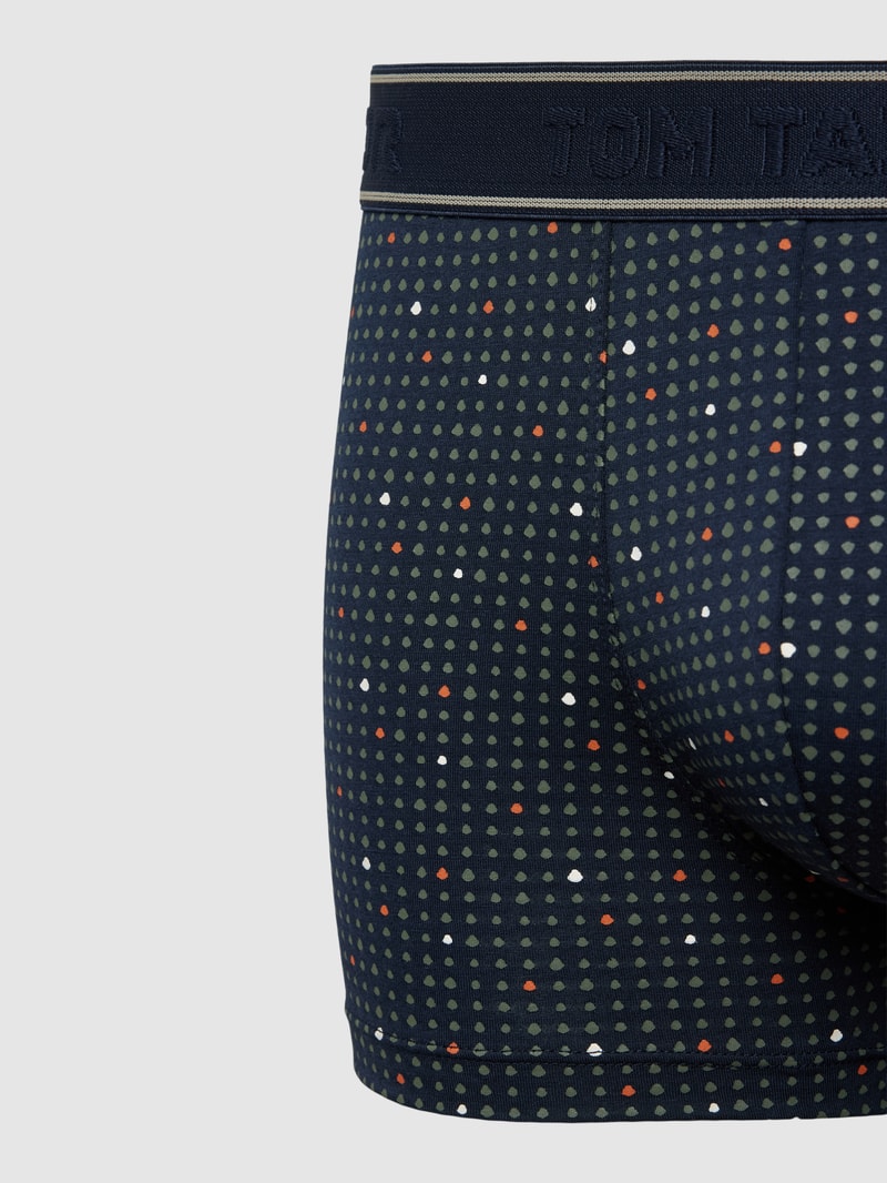 Pants mit Muster-Print Modell 'MODAL' in dunkelblau