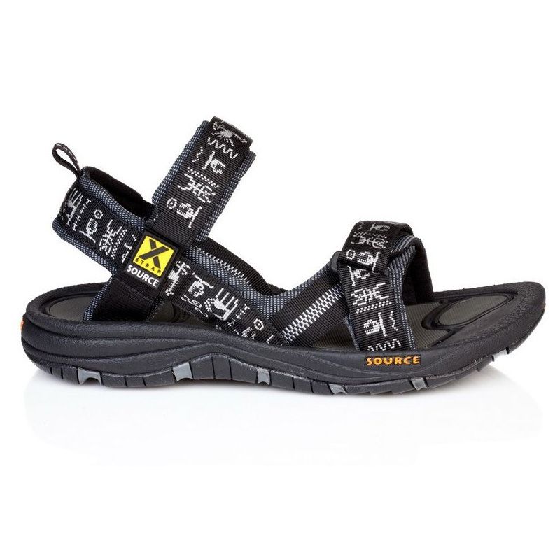 Source Gobi schwarze Herren Inka-Sandalen