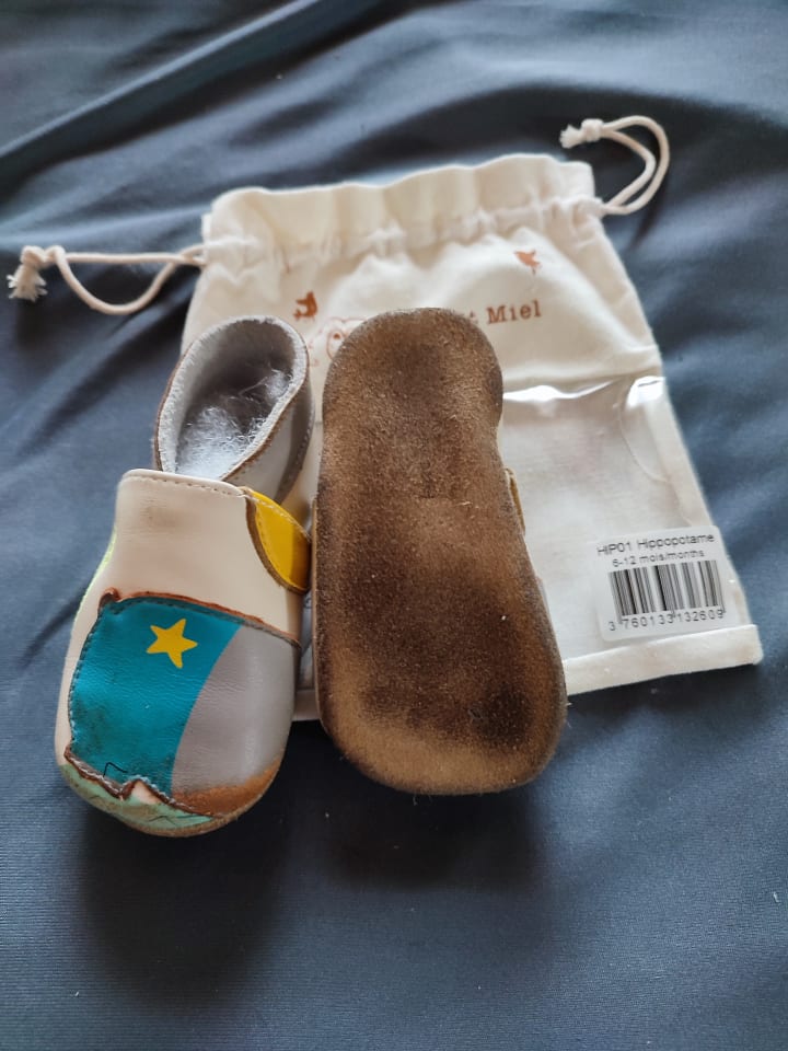 Lait et Miel Leder-Krabbelschuhe 
