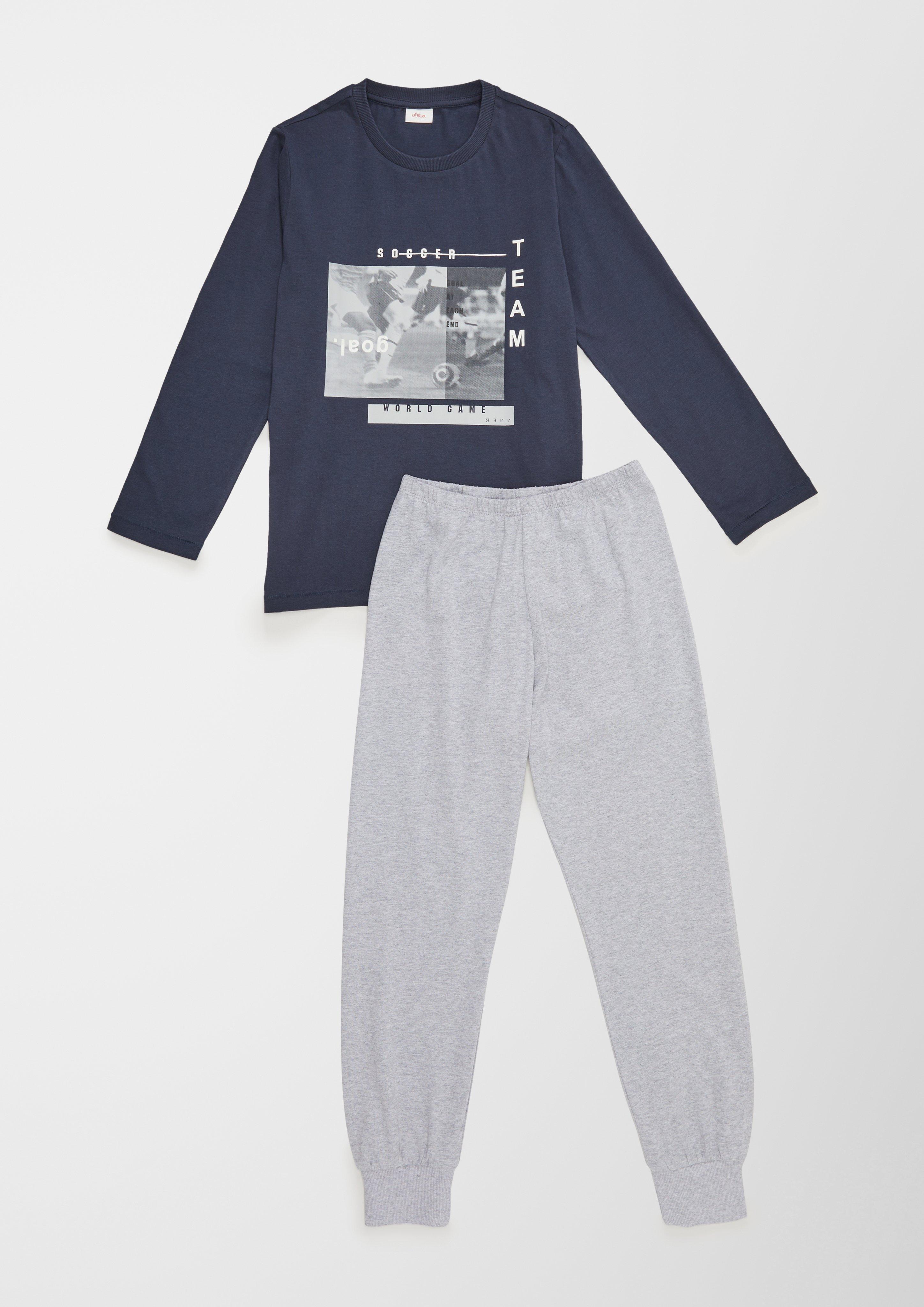 Pyjama mit Print  6006826-523