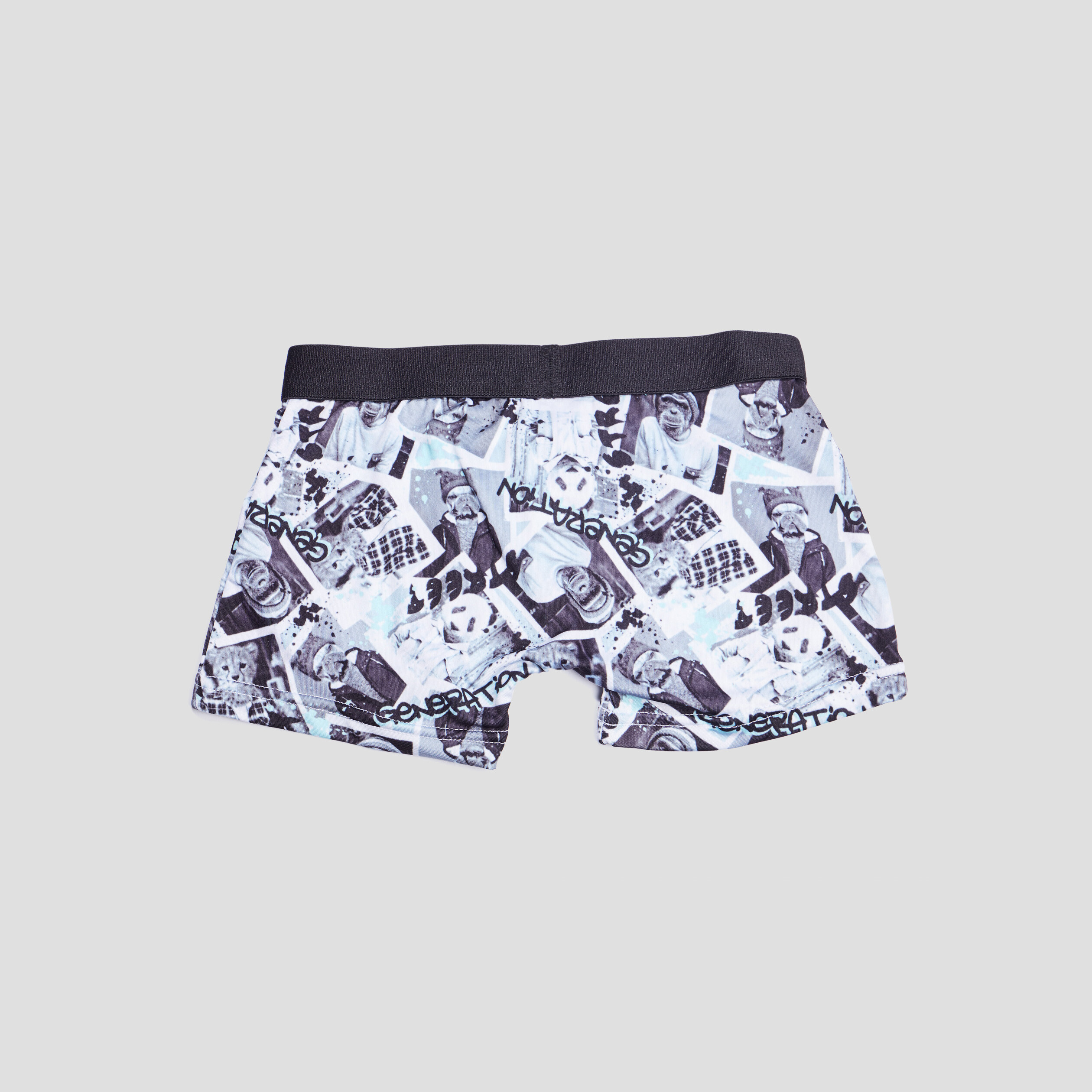 Lot 3 boxers bleu turquoise garçon | La Halle