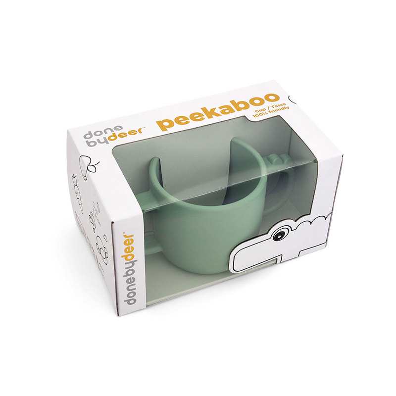 Tasse à anses Peekaboo crocrodile vert Done By Deer