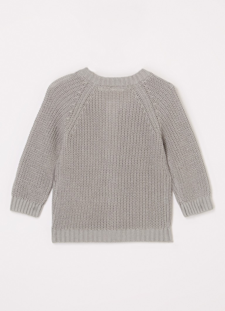 Vestă tricotată groasă din bumbac organic Lil' Atelier NBNEmlen