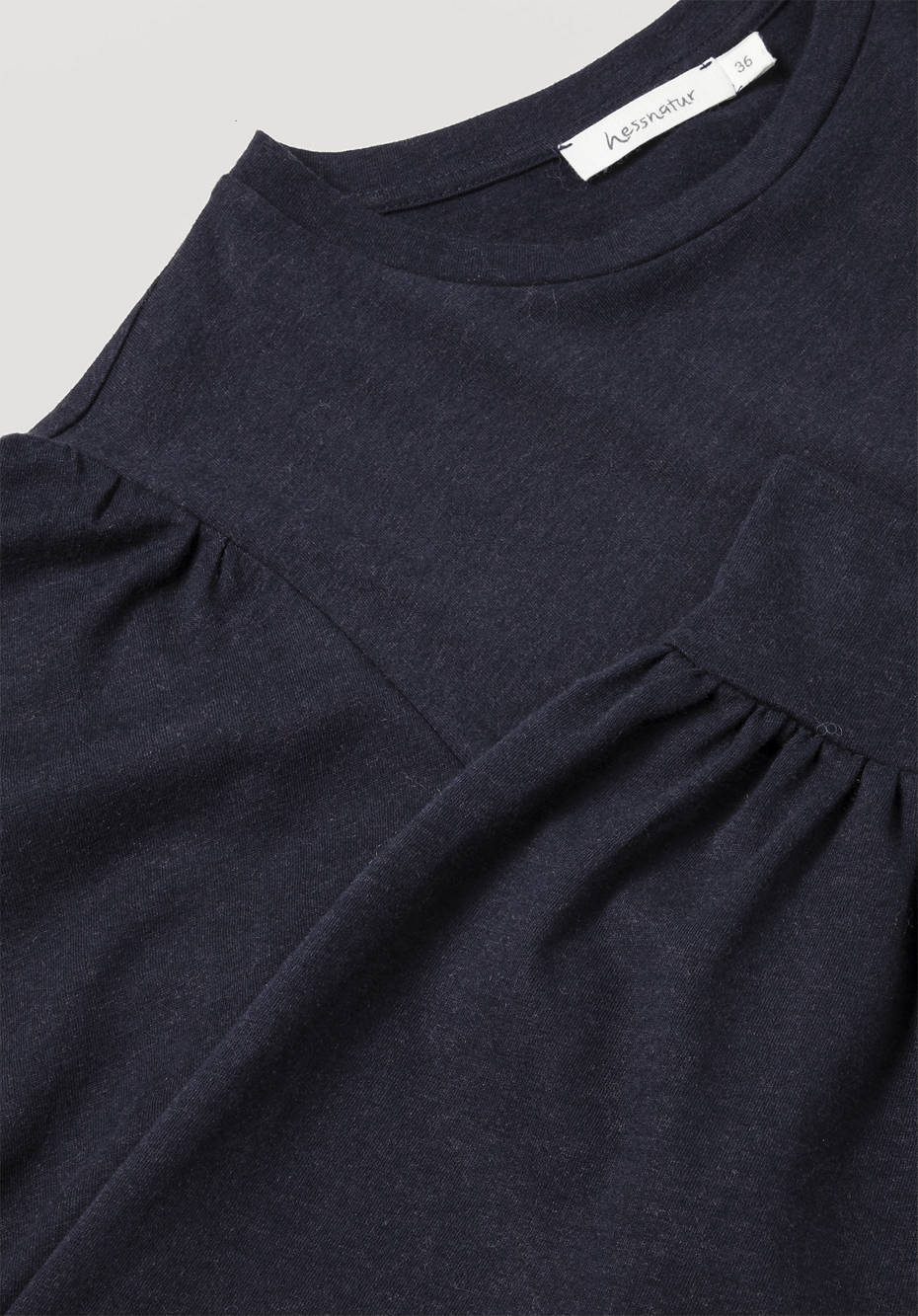 Jersey-Bluse aus Bio-Baumwolle mit Bio-Merinowolle