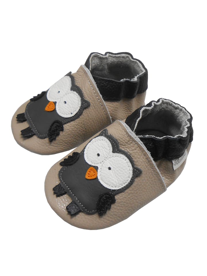 Yalion Baby Krabbelschuhe in Eule Beige günstig kaufen