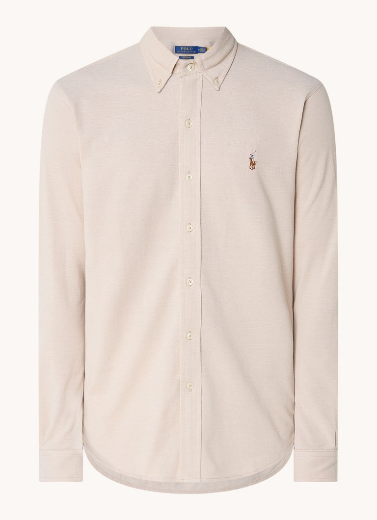 Ralph Lauren košulja regularnog kroja od pike pamuka s vezom logotipa
