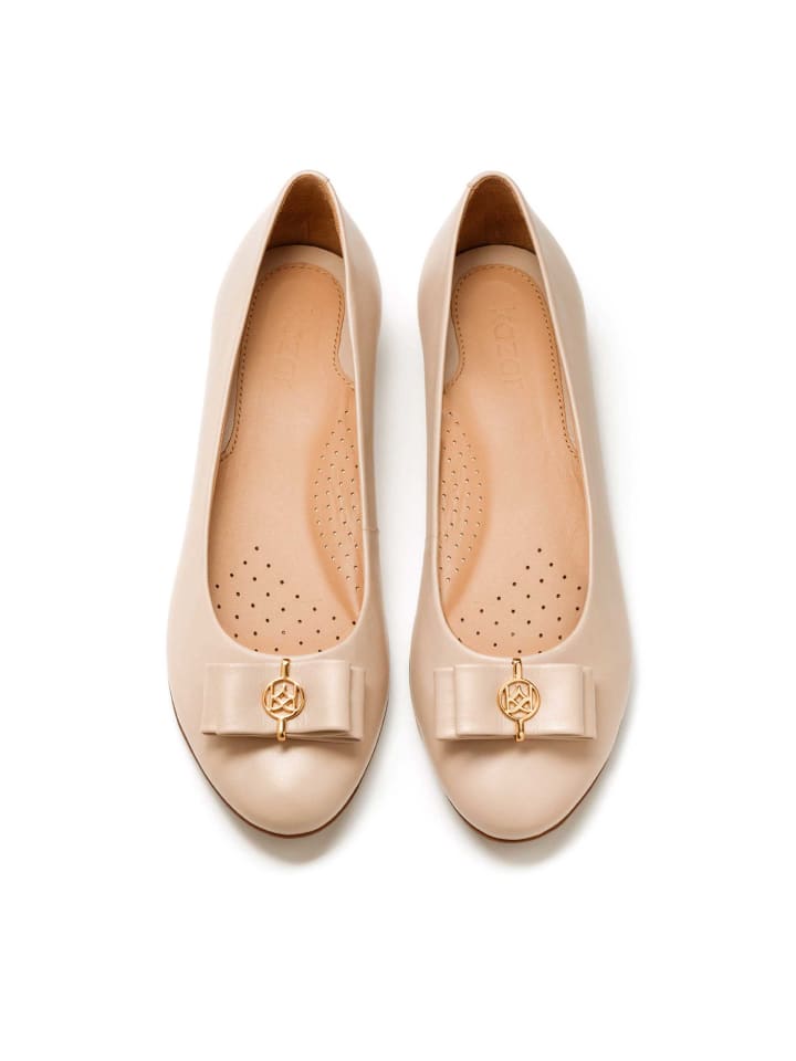 Kazar Ballerinas NANCY in Beige günstig kaufen
