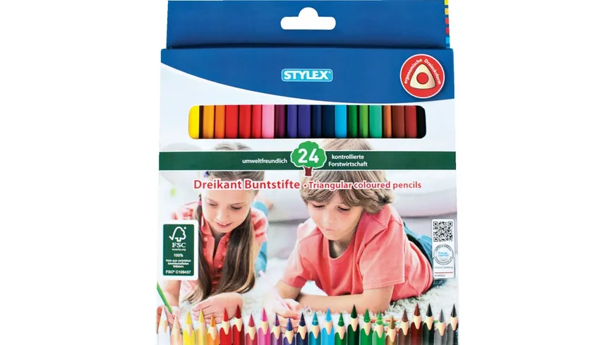 STYLEX Dreikantstifte 24er-Etui