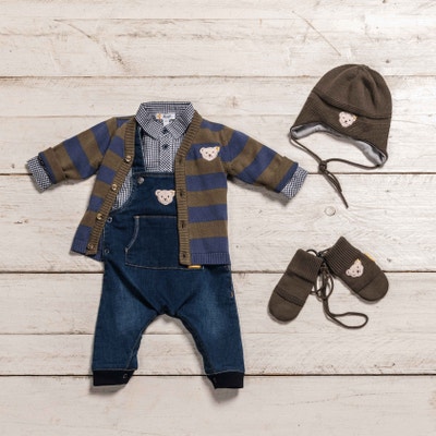 Strickjacke, khaki für Jungs