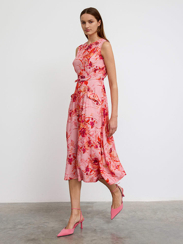 BGN Kleid in Rosa/ Rot günstig kaufen