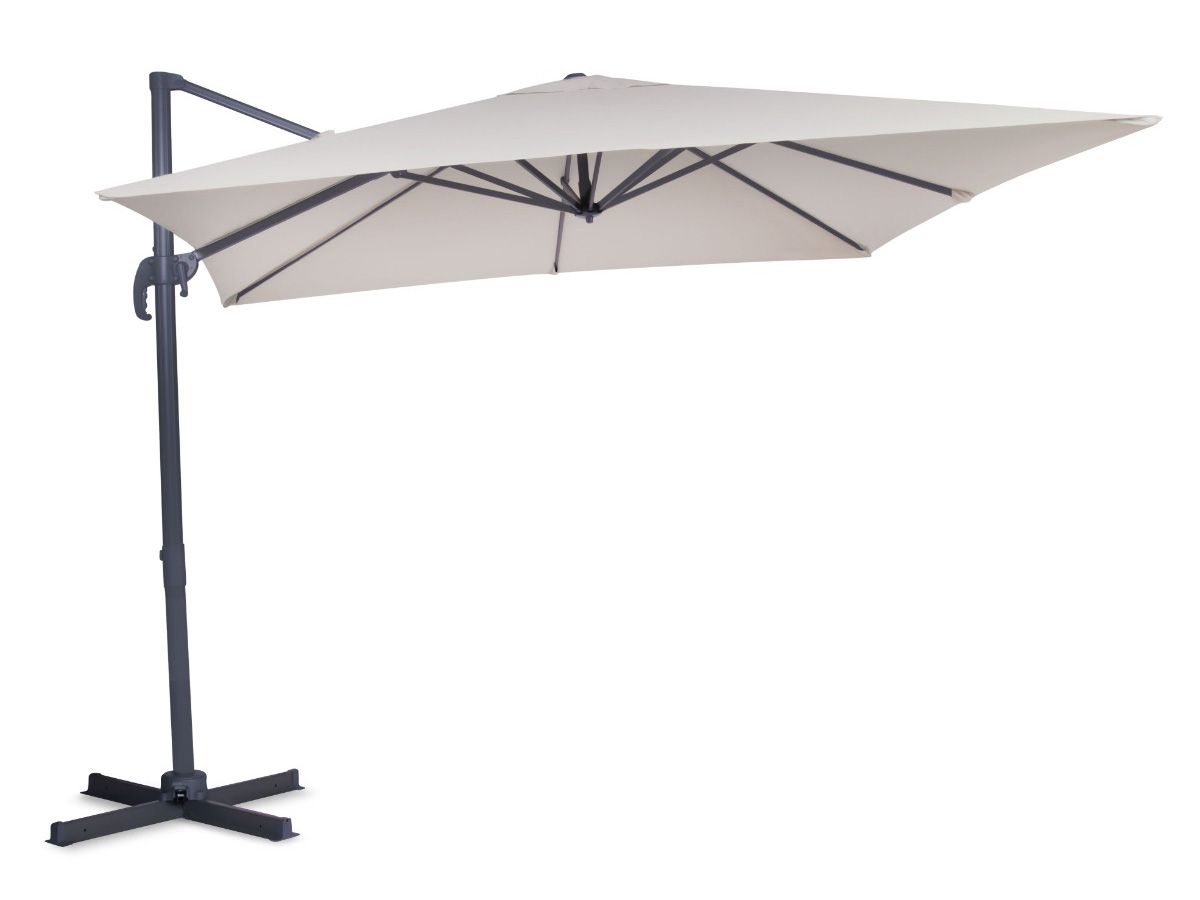VONROC Pisogne 300x300 cm Premium Freitragender Sonnenschirm