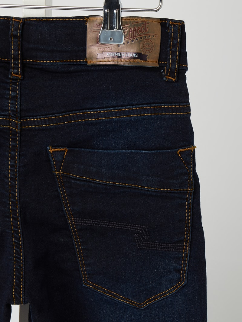 Stone Washed Skinny Fit Jeans in jeans