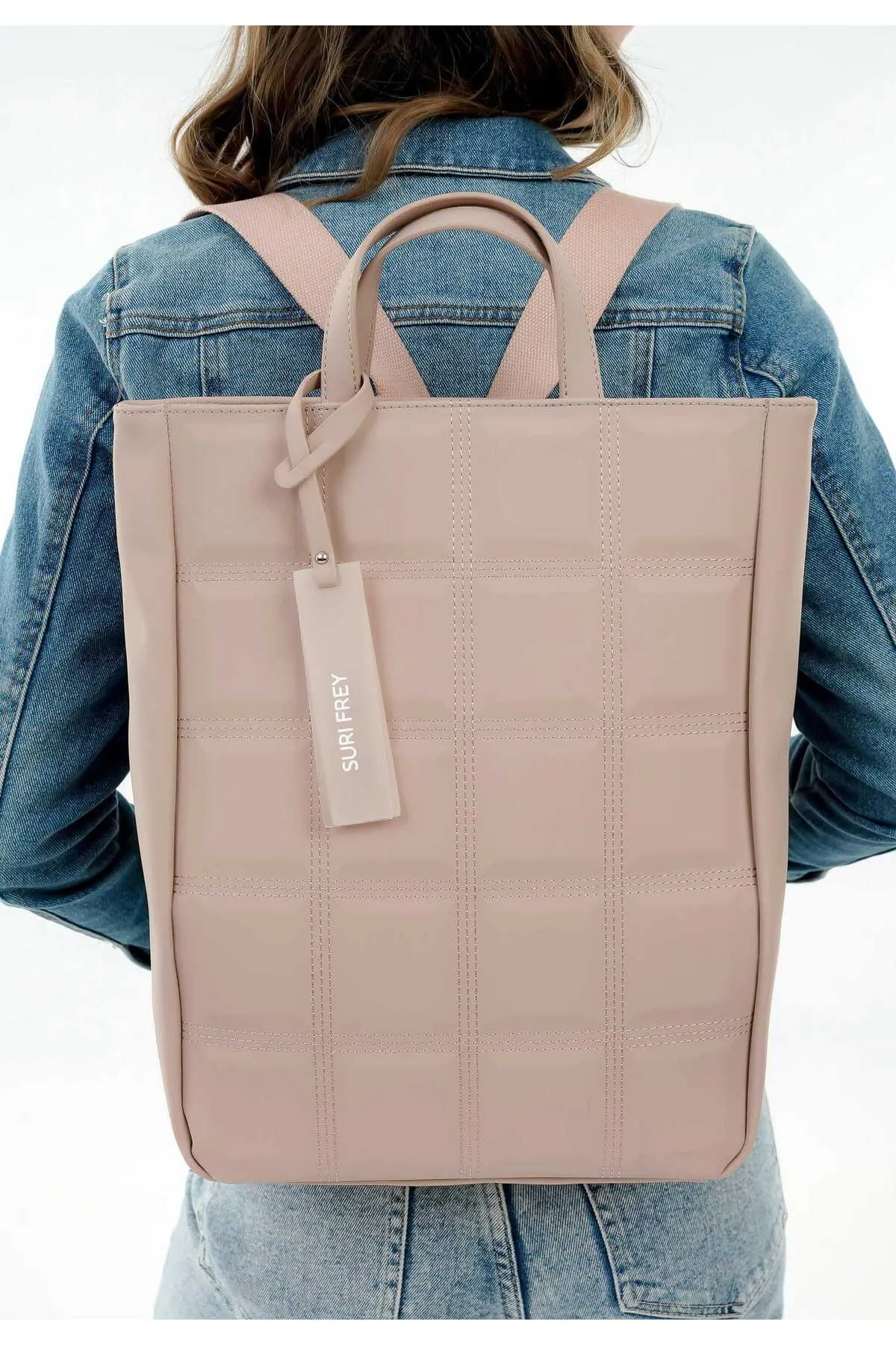 SURI FREY  Rucksack - Rosa - Unifarben