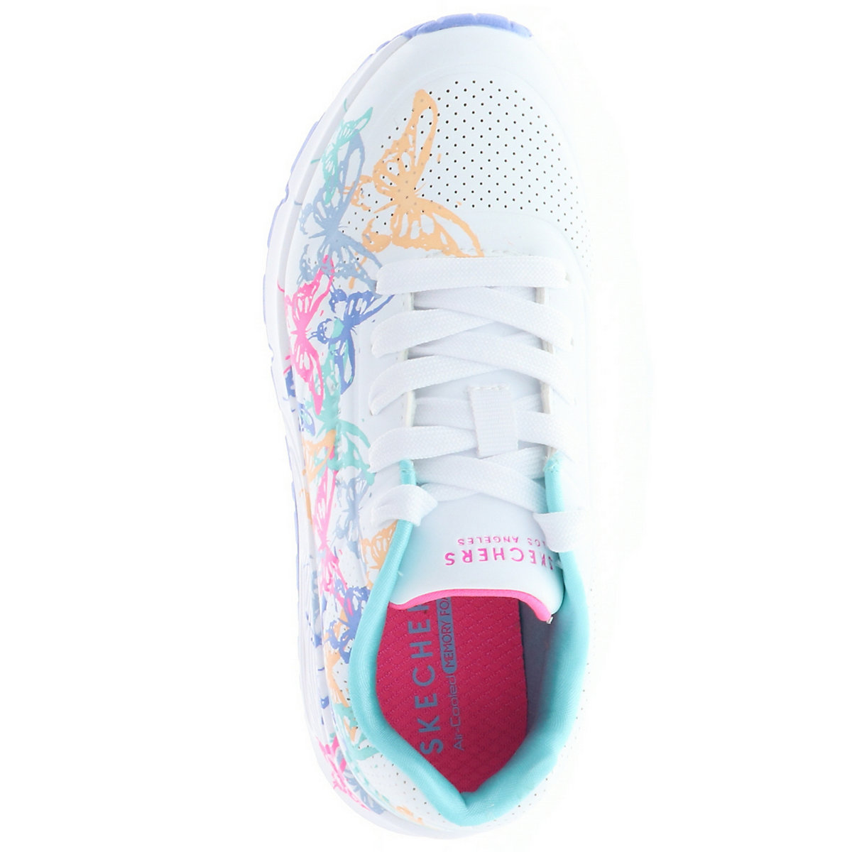 310541L/WMLT Uno Gen1-Butterfly Zooms Kinder Mädchen Damen Sneaker Turnschuhe Schmetterlinge weiß/bunt