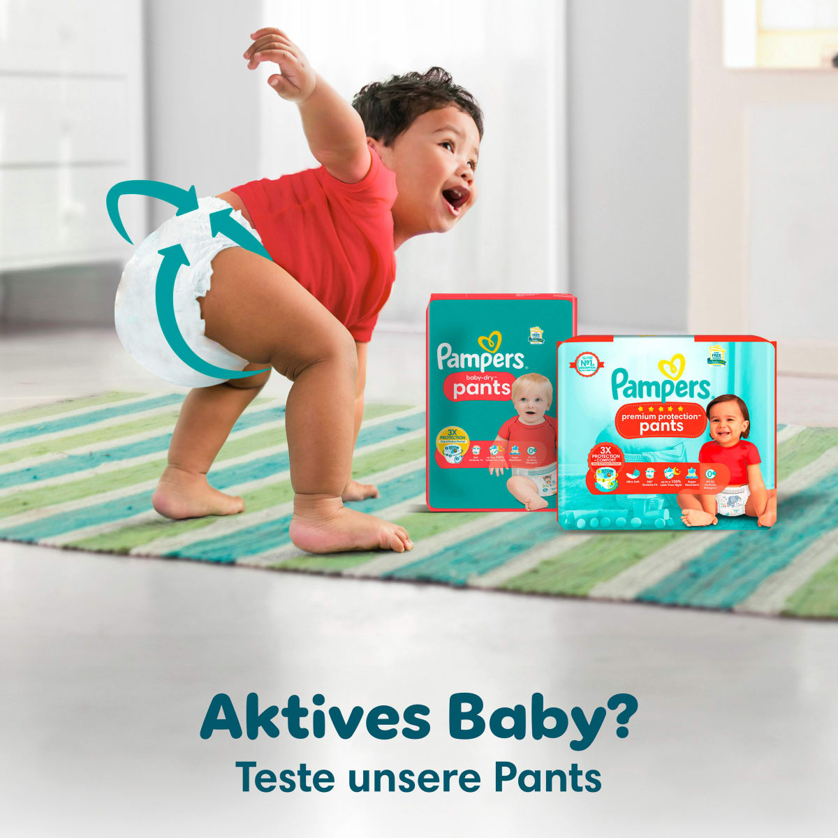 Windeln Baby Dry Gr.5+ Junior Plus (12-17kg), Big Pack, 48 St
