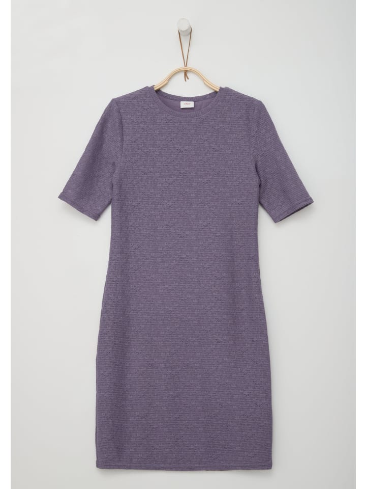 s.Oliver Kleid kurz in Lila günstig kaufen