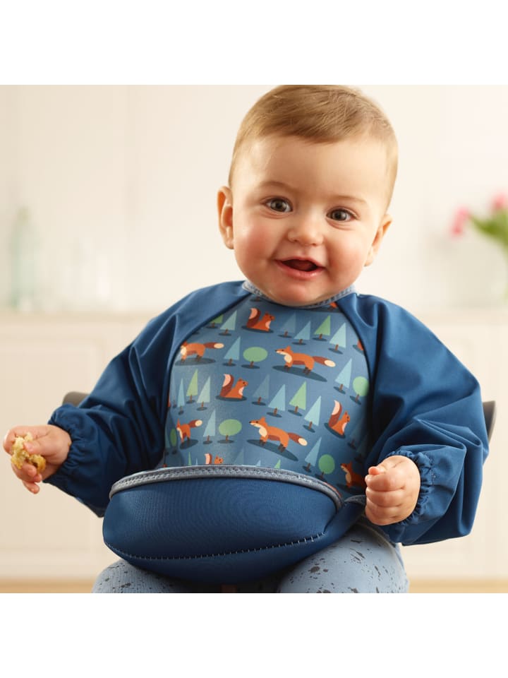Bibetta Lätzchen mit Raglanärmeln Neopren-Lätzchen Füchse günstig kaufen onesize