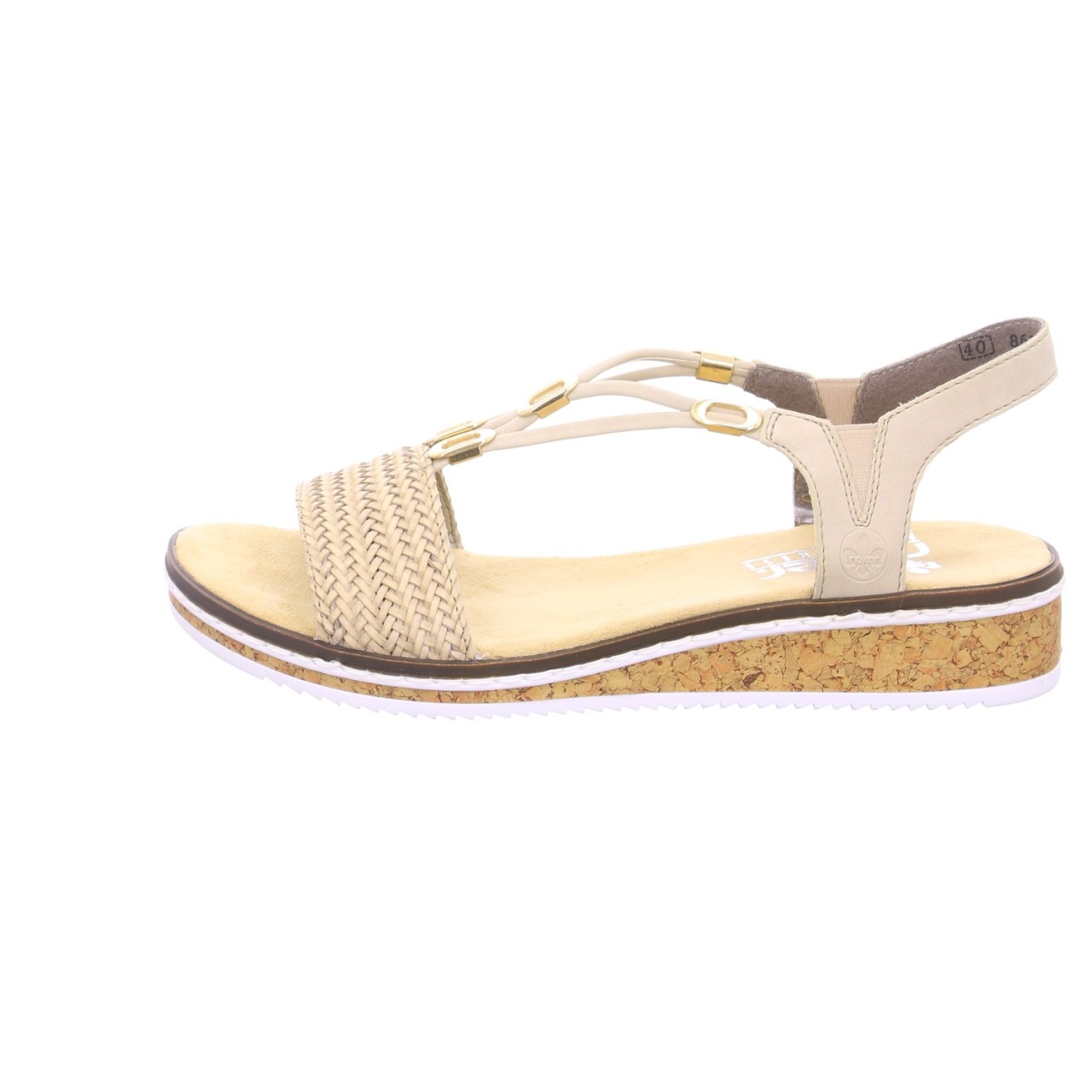 RIEKER Klassische Sandalen beige
