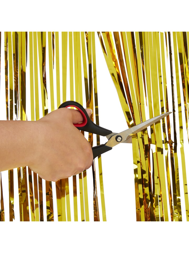 relaxdays 4x Partyvorhang in Gold - (B)100 x (H)250 cm günstig kaufen onesize