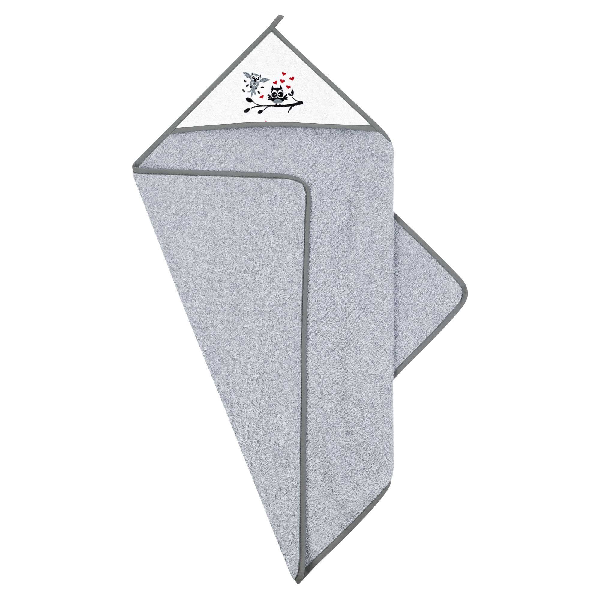Babykajo Kapuzenhandtuch, Frottee (1-St), Baby Handtuch kuschlig weich mit besticktem Motiv!