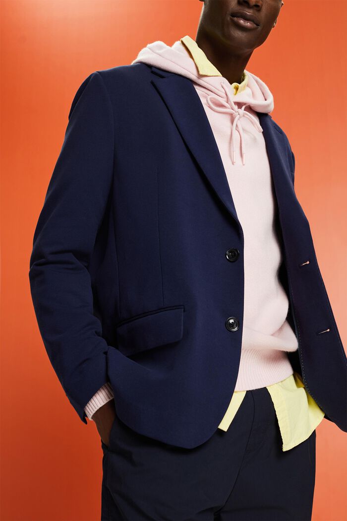 Einreihiger Jersey-Blazer