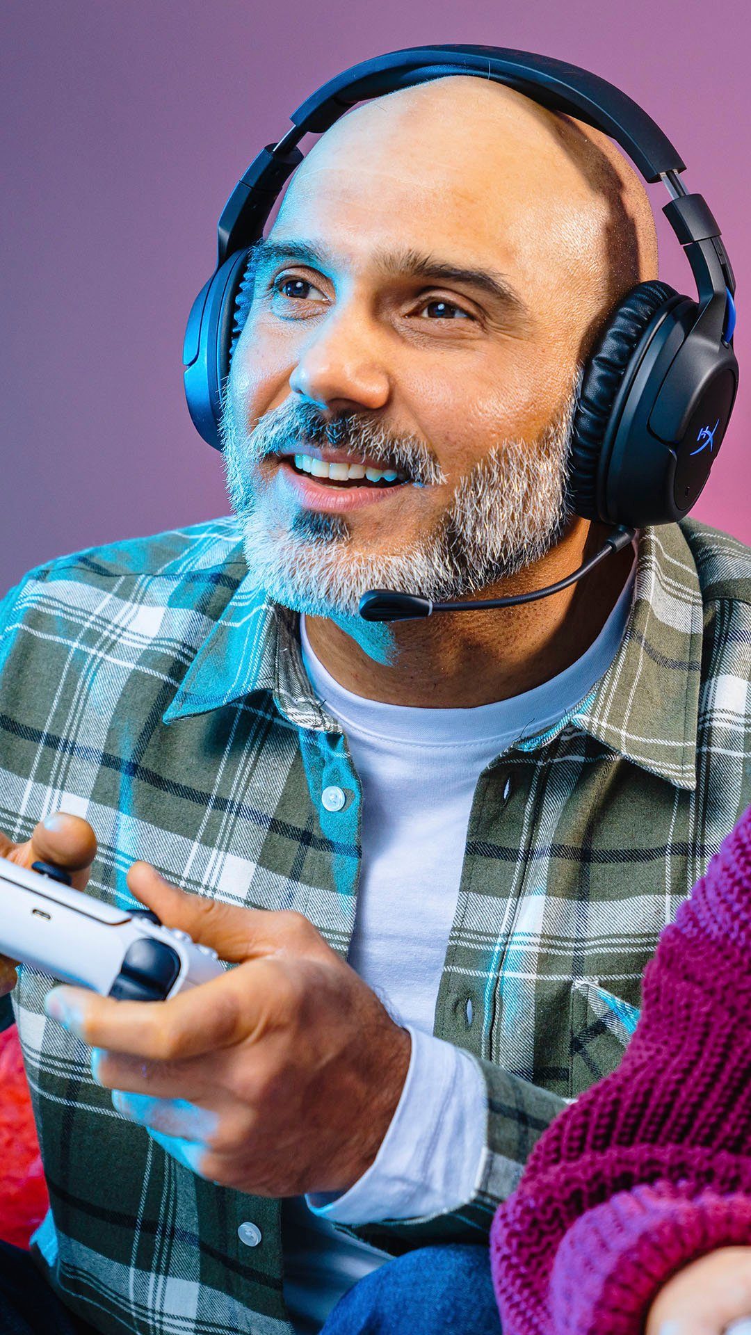 HyperX Cloud Flight Wireless Black/Blue für PlayStation Gaming-Headset (Mikrofon abnehmbar, Rauschunterdrückung, Wireless)