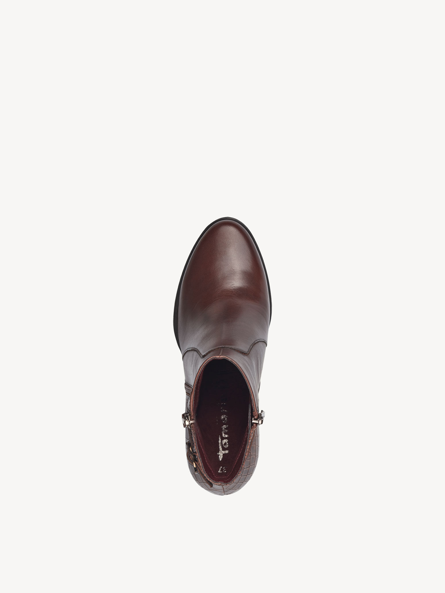 Bottine en cuir - marron