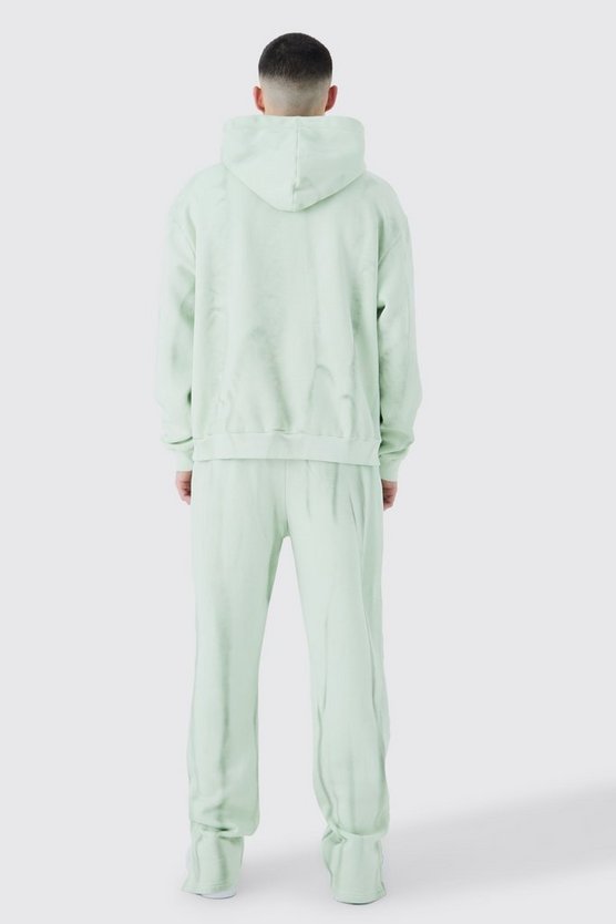 Jogginghose mit geteiltem Saum und Farbverlauf