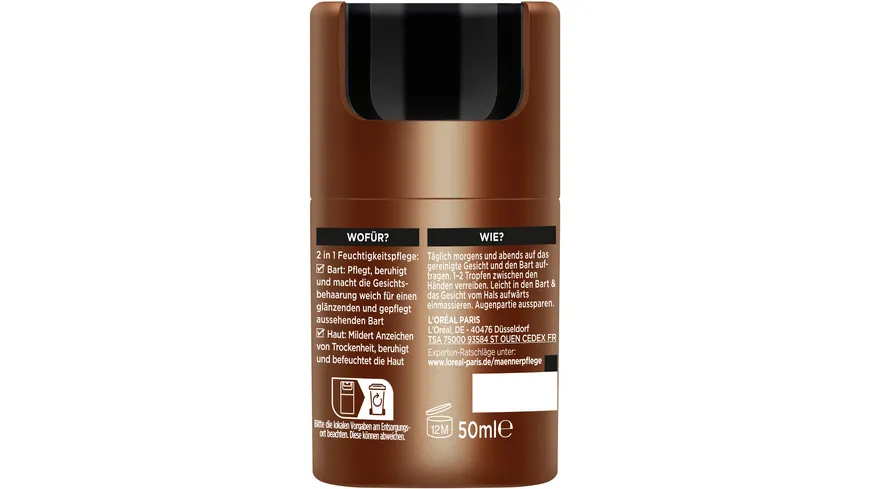 L'oréal Men Expert Barber Club Bart & Haut Feuchtigkeitspflege 50 ml