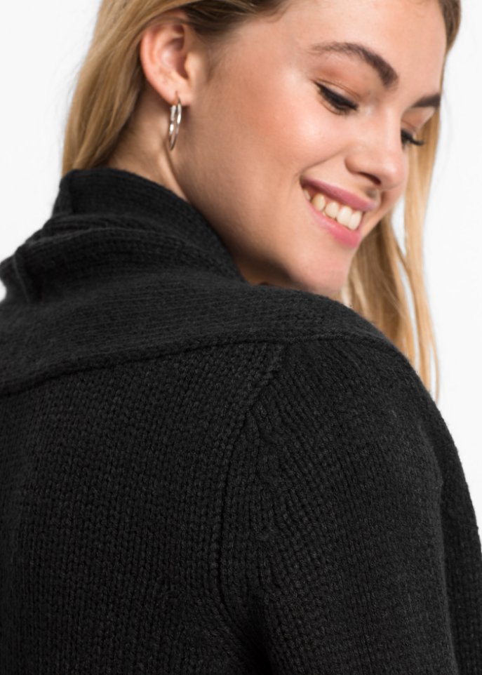 Longstrickjacke