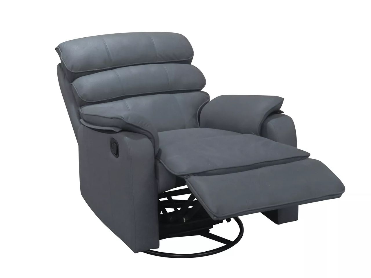 Happy Home Happy Home TV Sessel mit verstellbarer Relaxfunktion & 360° Grad Dreh- und Schaukelfunktion grau
