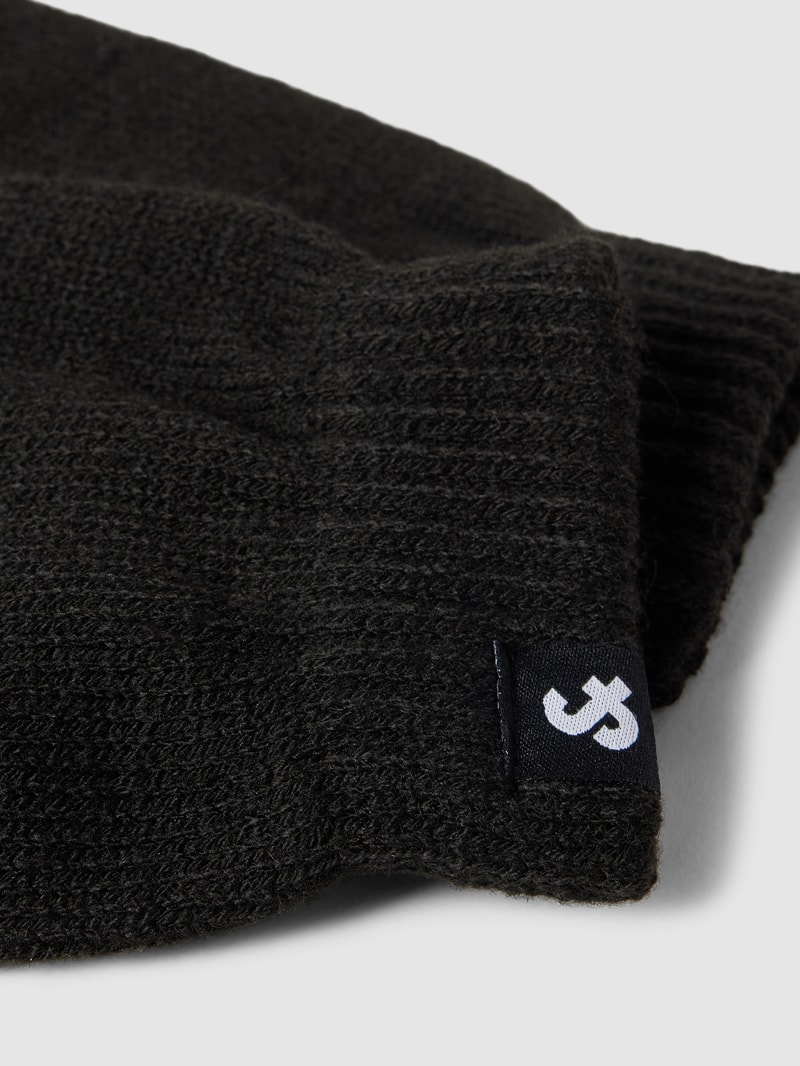 Handschuhe mit Label-Detail Modell 'BARRY' in schwarz