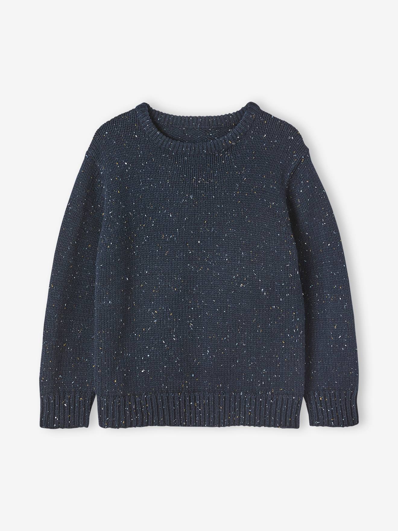 Pull en maille moulinée garçon bleu fabcy naps