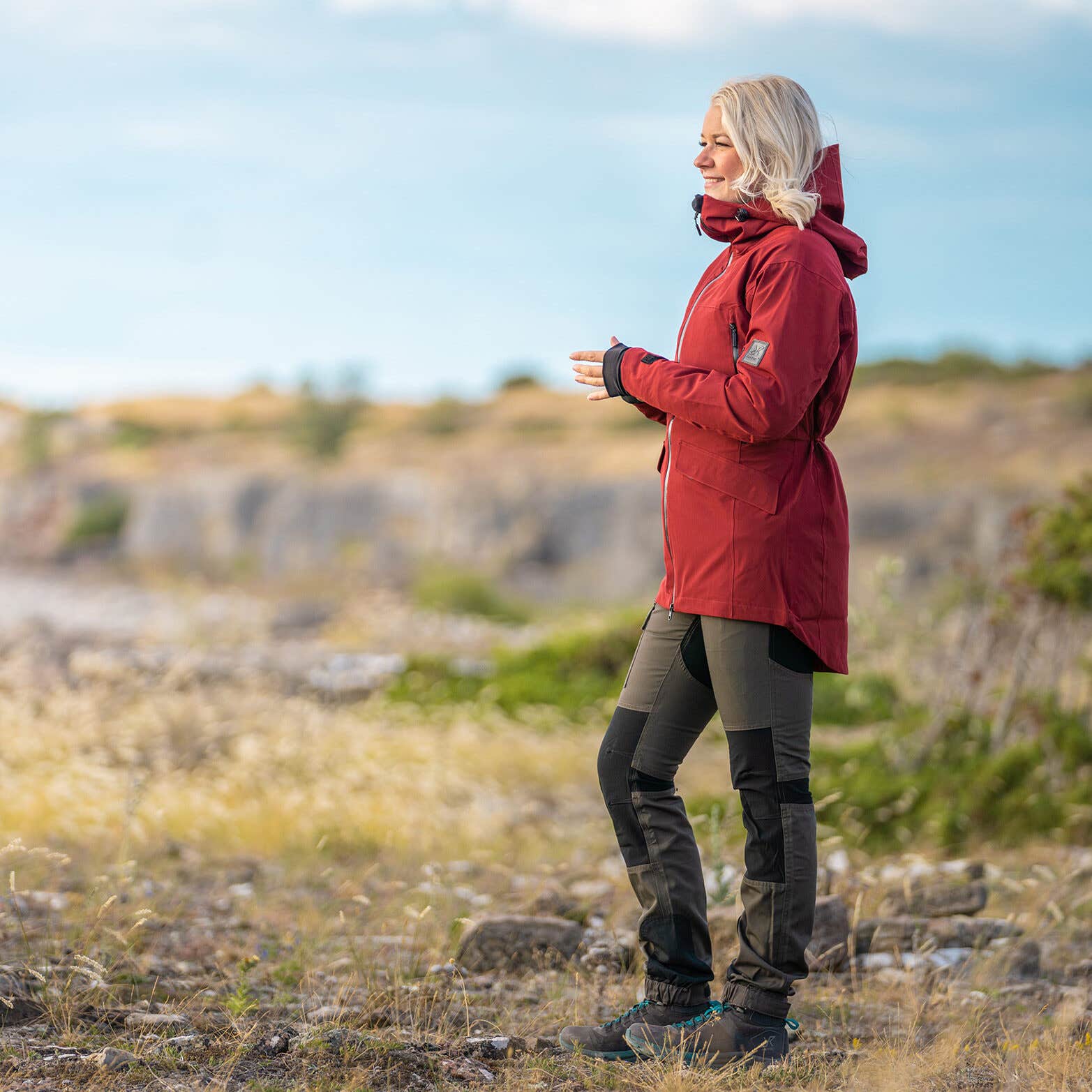 Monsoon Jacket Femme Chilli
