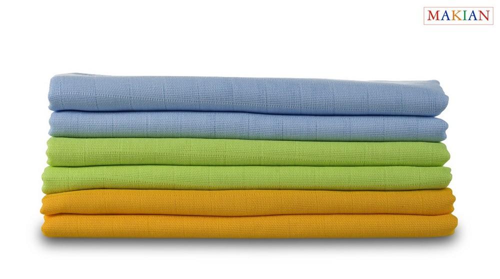 Makian Moltonwindeln, 6er Set, bunt, unisex, 80x80cm
