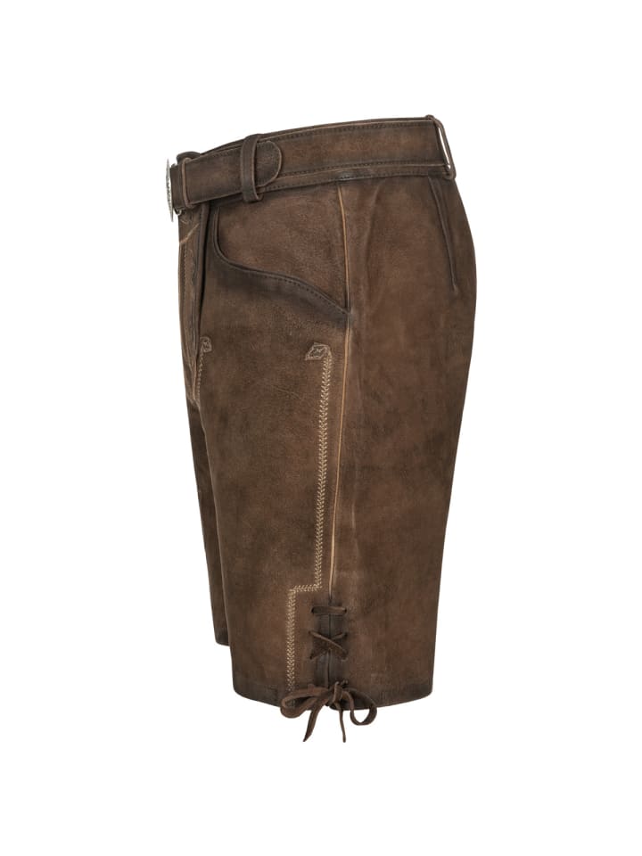 KRÜGER Lederhose Werner in braun günstig kaufen