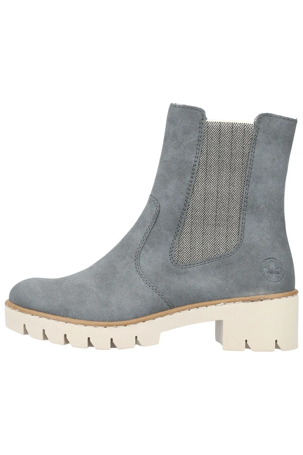 Rieker  Stiefelette - Blau - Blockabsatz