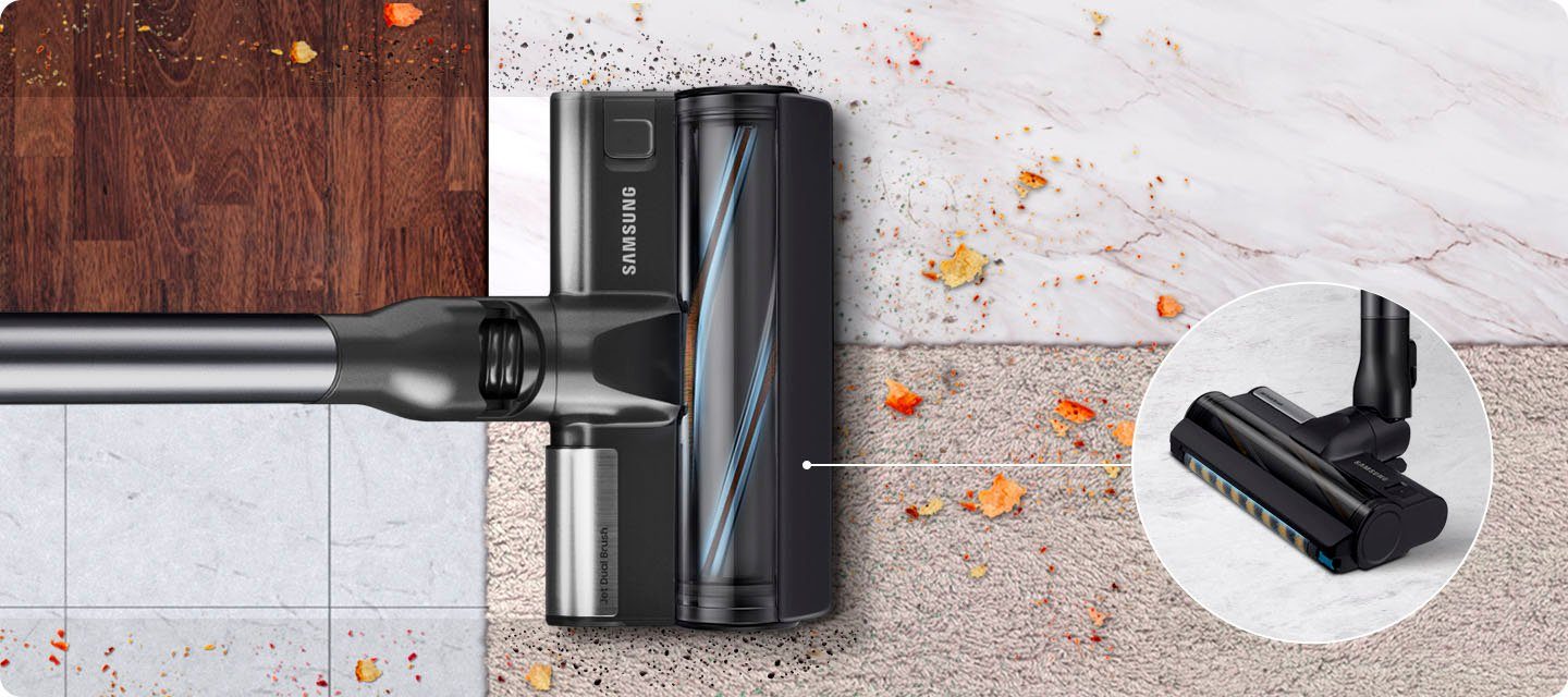 Samsung Akku-Bodenstaubsauger BESPOKE Jet pro extra VS20A95973B/WA, blau, 580 W, beutellos