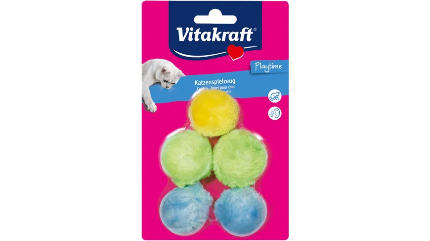 Vitakraft Plüschbälle mit Schelle