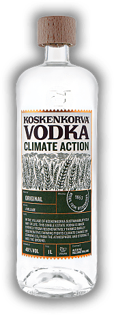 Koskenkorva 40 % Climate Action 1,0 Liter Koskenkorva 40 % Climate Action 1,0 Liter  1	 Liter - Vol 40%