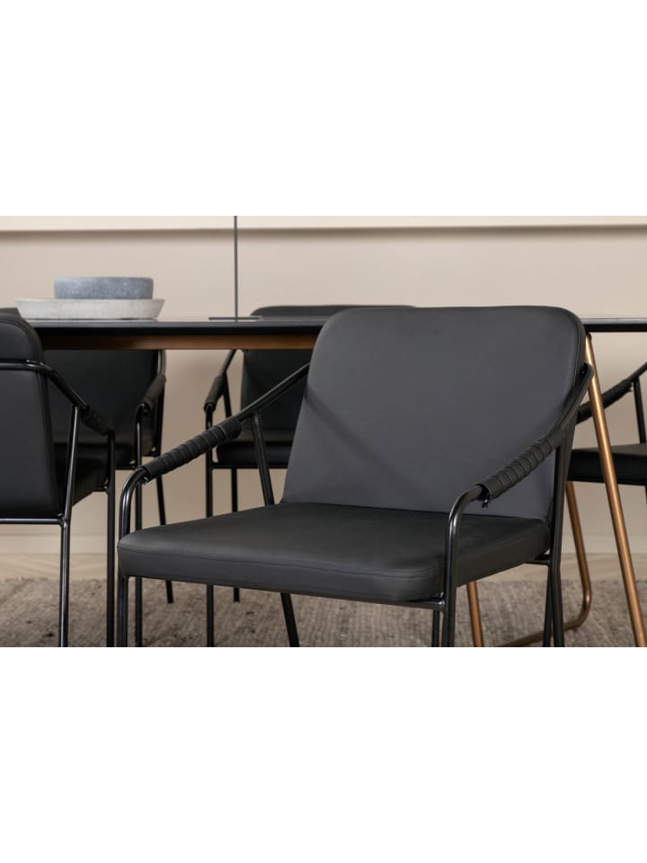 ebuy24 Essgruppe Pippi 13 (7-teilig) Schwarz 90 x 190 cm günstig kaufen onesize