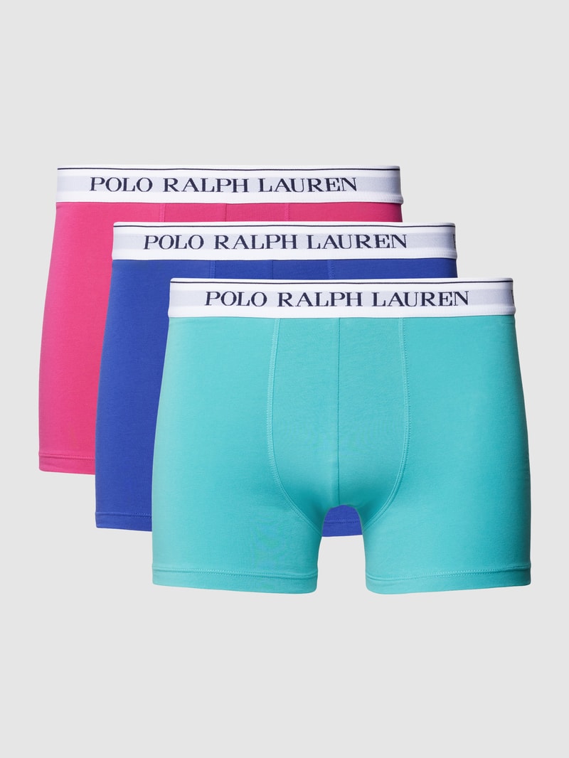 Trunks mit elastischem Logo-Bund im 3er-Pack in pink