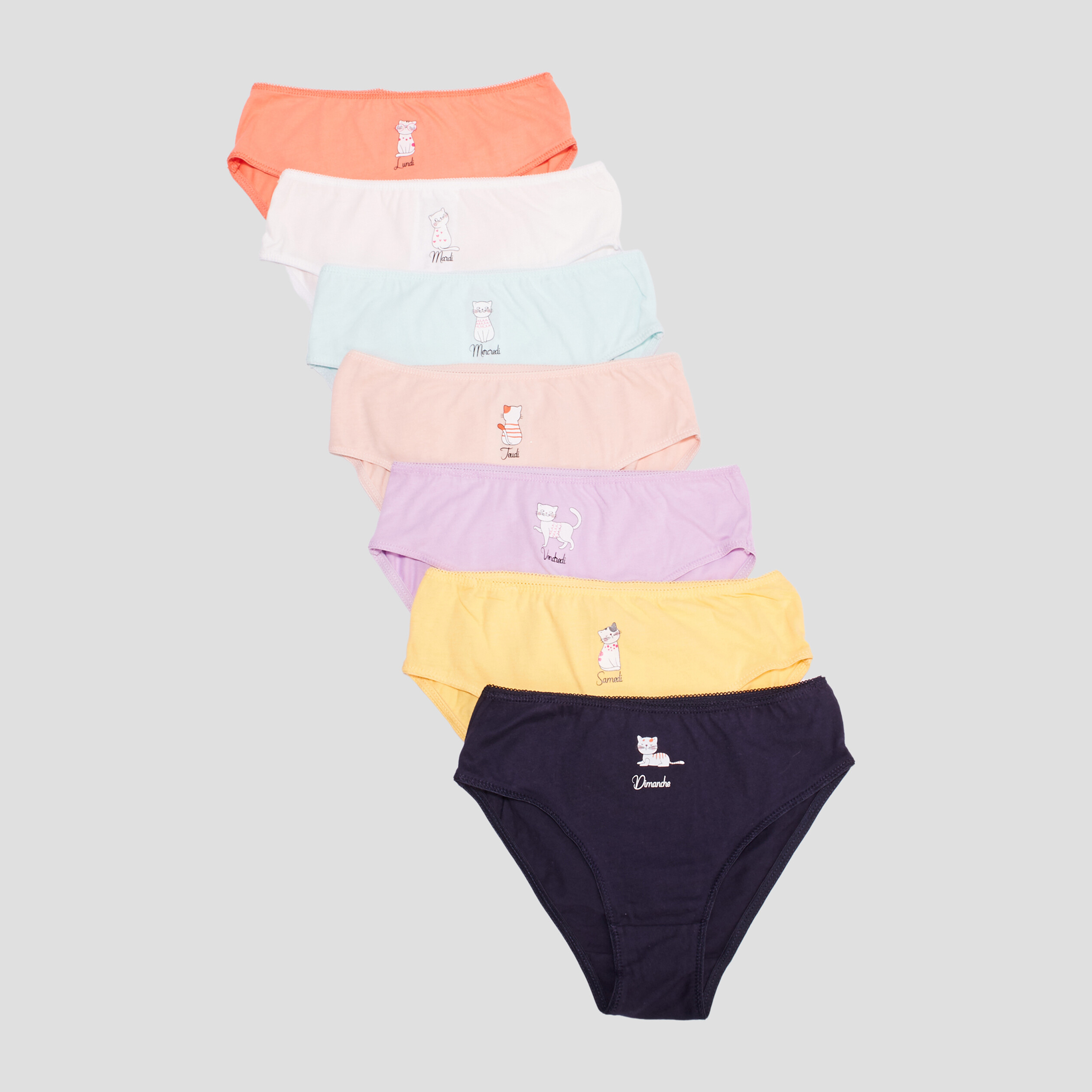 Lot 7 culottes coton vert fille | La Halle